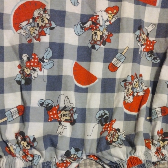 Minnie Mouse And Daffy Duck Checkered Baby Romper​ - Picture 8 of 8